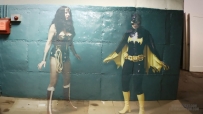 WONDER WOMAN &amp; BATGIRL HELPLESS HEROINES